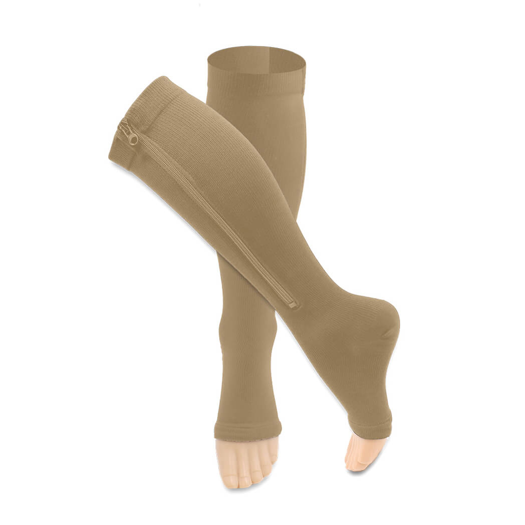 HYKLE Compression Stockings with Zipper