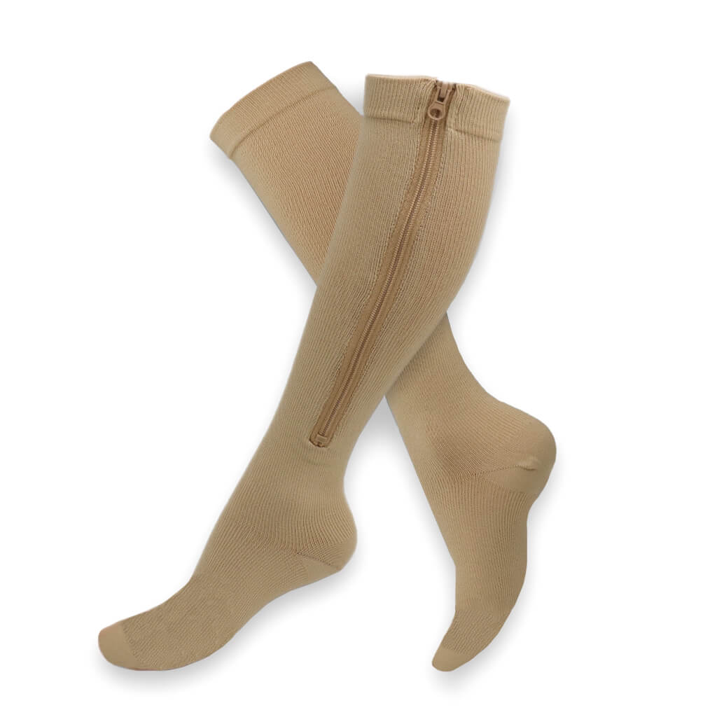 HYKLE Compression Stockings with Zipper